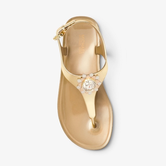 miley metallic jelly sandal